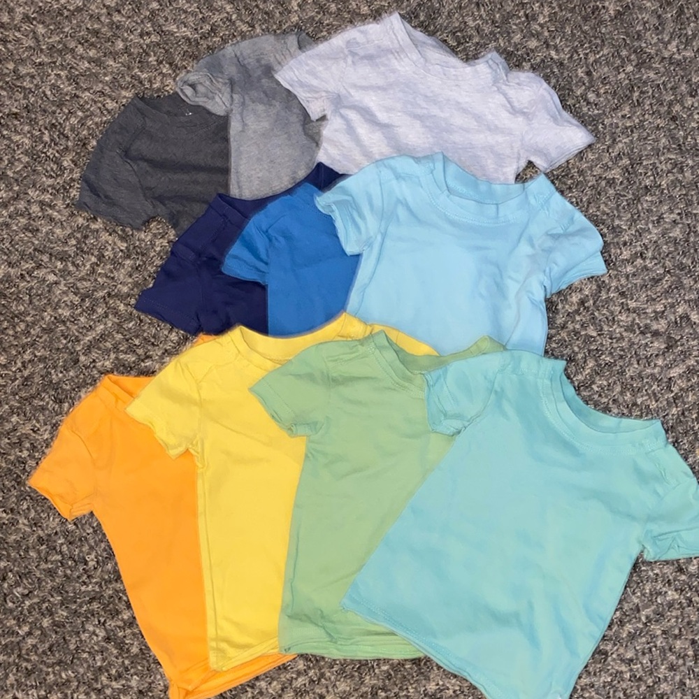 ✨SOLD✨ NWOT Honest Baby 100% Organic Cotton T-Shirts 10 Pack 3 months